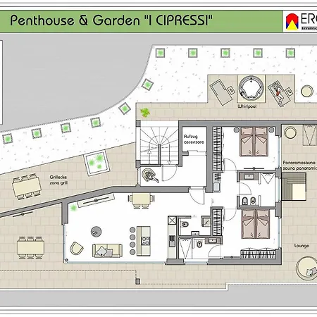 Penthouse I Cipressi * Postal / Burgstall